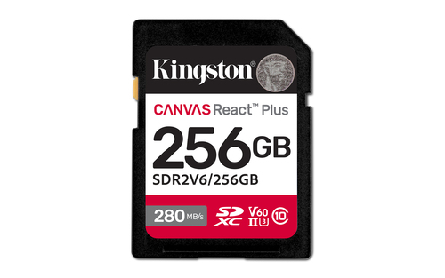 Kingston 256GB Canvas React Plus SDXC