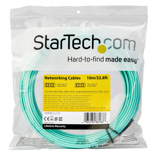 Startech.com 10m OM4 Fiber Optic Patch Cord