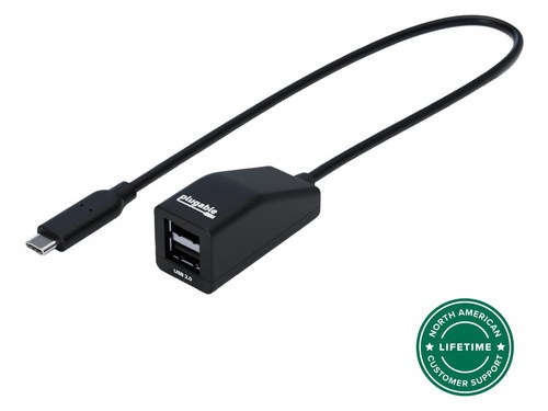 Plugable Technologies Plugable USB C to Dual USB A