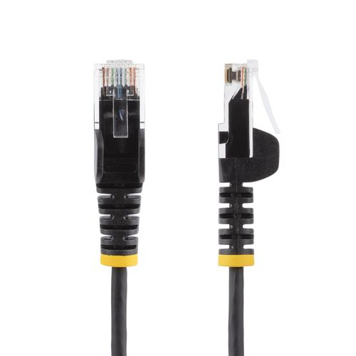 Startech.com 2ft Black Slim CAT6 Cable