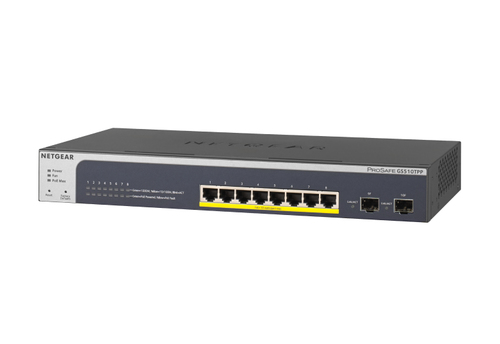 NETGEAR Smart 8P Gig PoE 2 SFP 190Watt