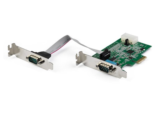 Startech.com 2 ptRS232 Serial PCIe Card TAA