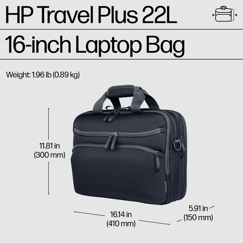 HP Business Travel Plus 22L 16 Laptop Bag