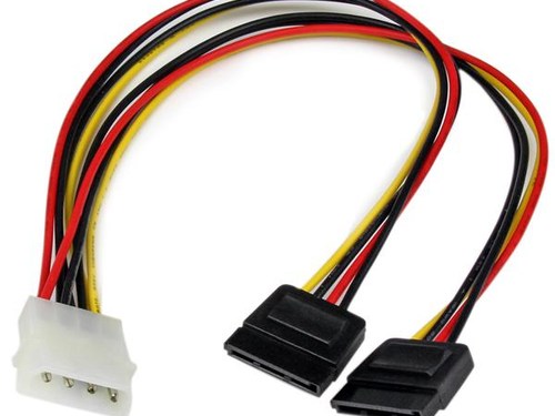 Startech.com 12"LP4 to 2x SATA Power YCable