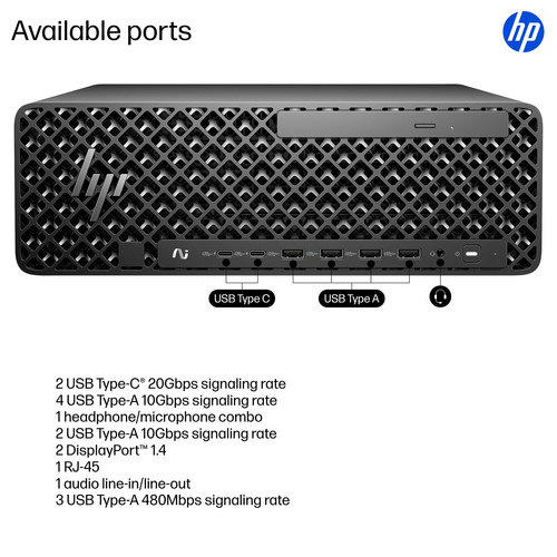 HP Commercial Specialty Z2 G1i SFF U7265 32G 1TB