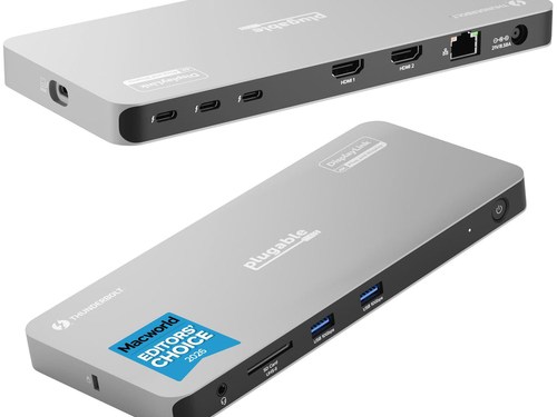 Plugable Technologies TB4 Quad Display Dock 100W