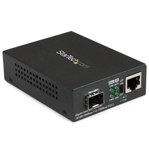 Startech.com Fiber Media Cnvtr SFP Slot TAA