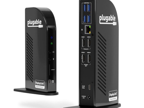 Plugable Technologies USBC Quad HDMI Dock 100W PD