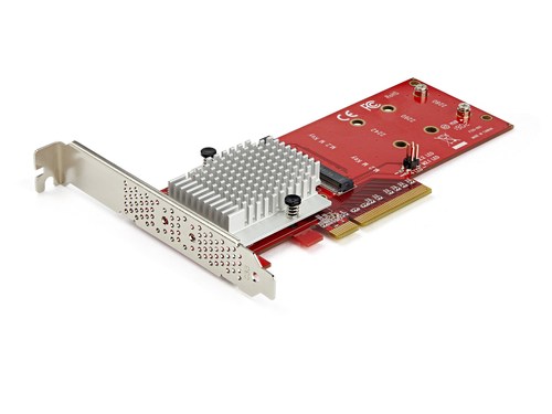 Startech.com x8 Dual M.2 PCIe SSD Adptr TAA