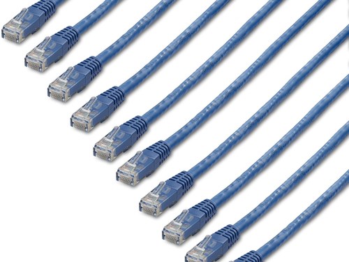 Startech.com 1 ft. CAT6 Cable Pack Blue