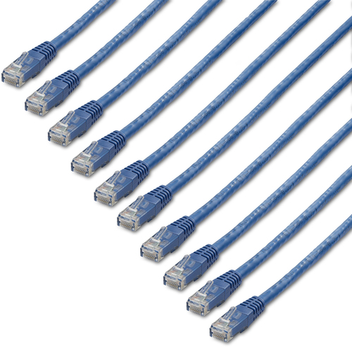 Startech.com 1 ft. CAT6 Cable Pack Blue