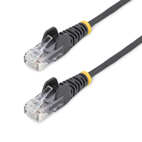 Startech.com 2ft Black Slim CAT6 Cable
