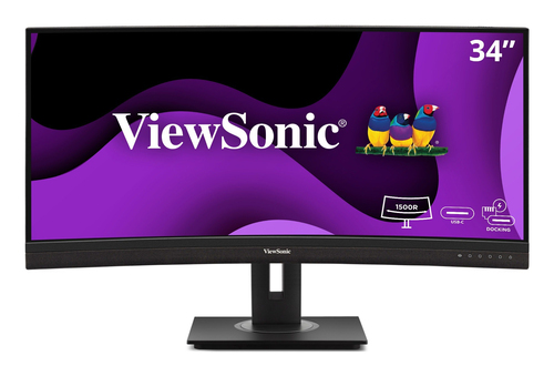 Viewsonic 34" UWQHD Crvd Docking Mntr
