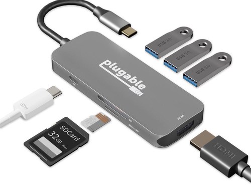 Plugable Technologies 7in1 USBC Hub 100W PD