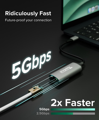 Plugable Technologies USBC to 5GbE Ethernet Adapter