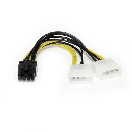 Startech.com 6" LP4 to 8 P" PCIe Adapter